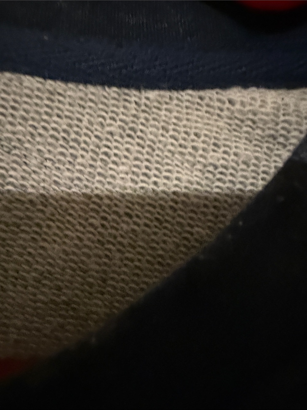 Lands' End Men's Heather Blue Crewneck Sweater - Picture 3 of 4